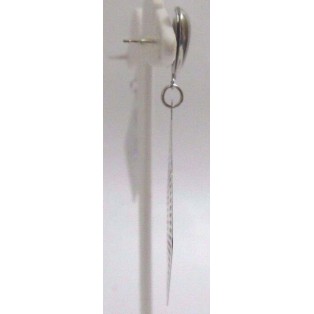 IN A MESH - Push Back Earrings - Drop Long Dangling - Fashion Classy Novelty